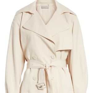 Vince cropped trench coat